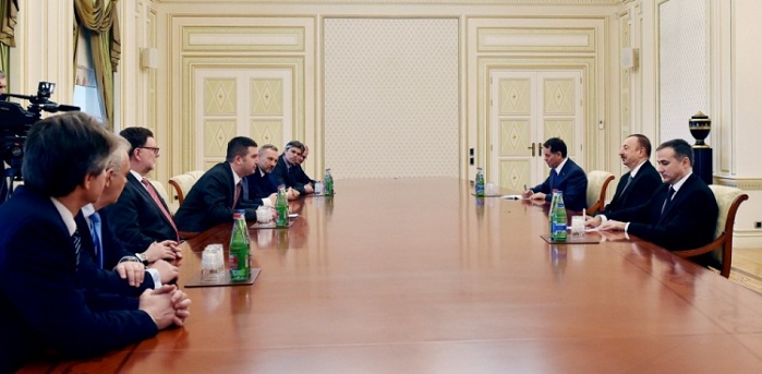 Azerbaijani president receives Czech parliamentary delegation